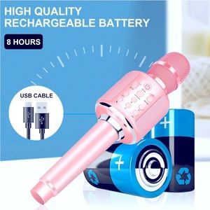 Aokeo K-1 Wireless Karaoke Bluetooth Microphone.3 in 1 Handheld Mic